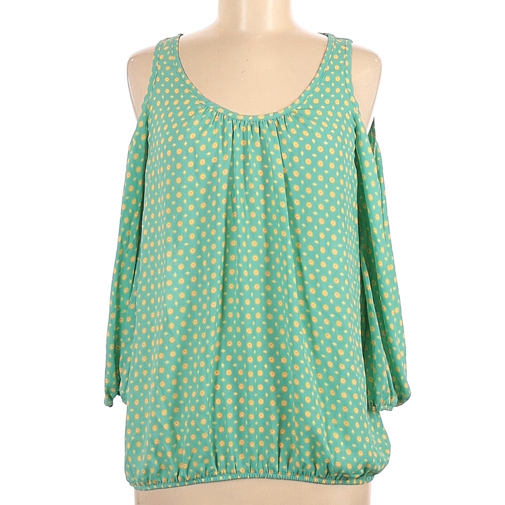 Harlowe & Graham - Cold Shoulder Print Blouse - Nordstrom